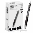 thumbnail image 3 of uni-ball® 207™ Retractable Fraud Prevention Gel Pens, Ultra Micro Point, 0.38 mm, Black Barrels, Black Ink, Pack Of 12, 3 of 7