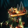 thumbnail image 3 of Luces de hadas navideñas Guirnalda navideña de campanas de Matsuba de bayas rojas con piña y control remoto para Navidad Interior Exterior Vacaciones Fiesta de Año Nuevo Hogar Dormitorio Pared Jardín, 3 of 5