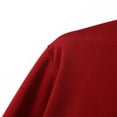 thumbnail image 6 of UTSJKR Men's Half-Zip Placket Contrast Collar Long Sleeve Button up Collared Shirt, Slim Fit Casual Top, Daily Dating Street Outdoor Fashion Leisure Wear Red S, 6 of 9