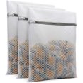thumbnail image 1 of Bolsas de lavandería de malla de nido de abeja durables compatibles con delicados 12x16 pulgadas (3 medianos) Afortunado Sencillez, 1 of 5