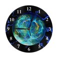 thumbnail image 1 of Reloj de pared eléctrico de plasma - Relojes de pared silenciosos que no hacen tictac de 10 pulgadas - Estilo rústico retro decorativo para sala de estar, cocina, hogar, baño y dormitorio, 1 of 7