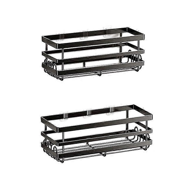 Elegear shower shelf shower basket without drilling, set of 2., shower shelf with suction hook