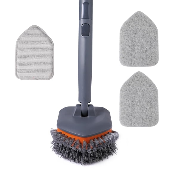 Cepillo para fregar azulejos CLEANHOME para bañera con 3 almohadillas de limpieza de 56 cm