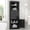 Black, variant on Bathroom Storage Cabinet, Triangle Storage Cabinets with 3 Drawers & Adjustable Shelf, MDF Board with Painted Finish, Modern Tall Corner Cabinet, for Bathroom, Living Room & Small Spaces