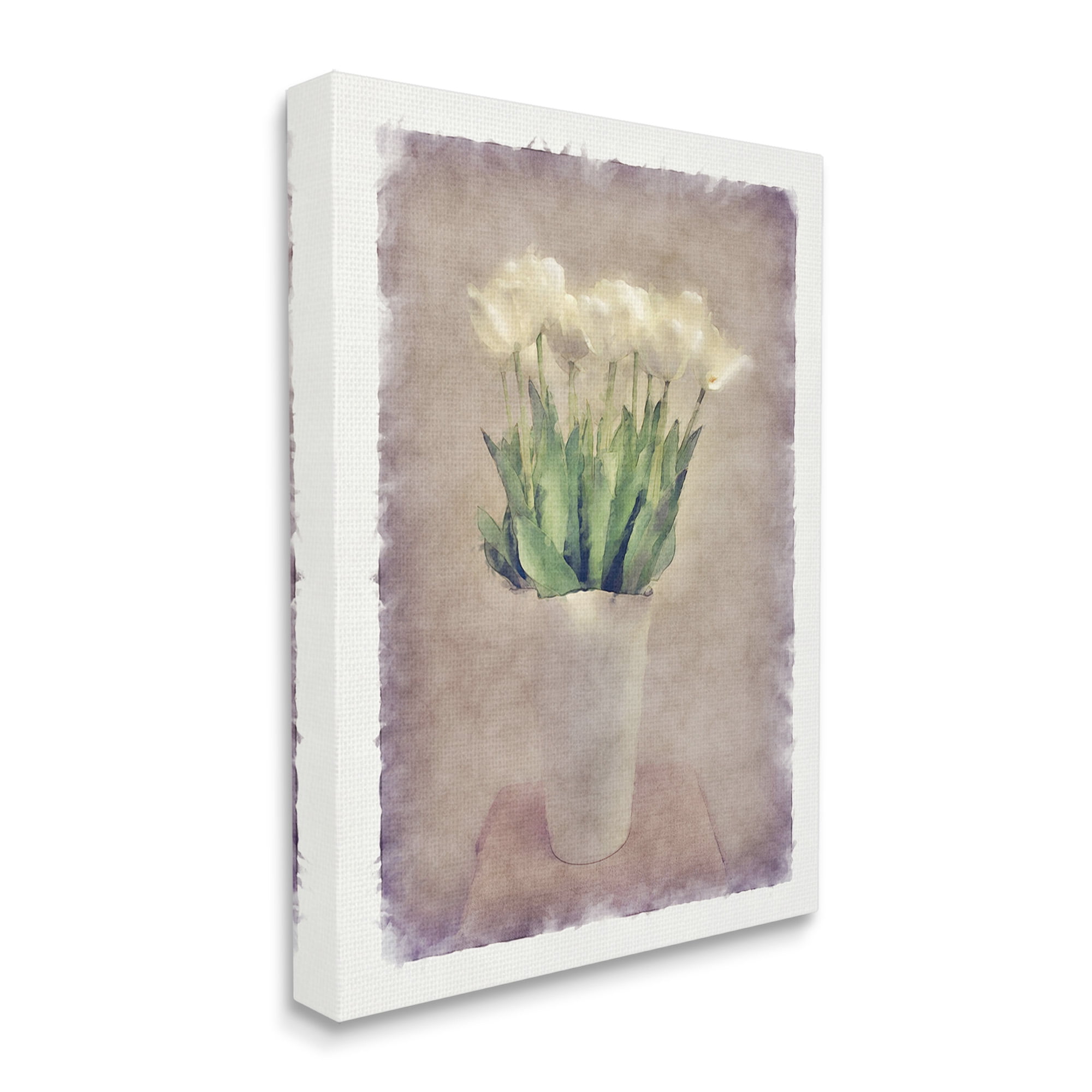 Stupell Industries Abstract Garden Tulips Botanical & Floral Painting Gallery Wrapped Canvas Art Print Wall Art, 36 x 48