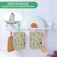 thumbnail image 4 of Yayeee Pot Holders Kitchen Heat Resistant with Pockets 7"x9.8" Cotton Oven Cooking Hot Pads, Green Stripe Flowers, 4 of 7