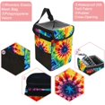 thumbnail image 2 of Tie Dye Foldable Car Trash Can with Lid - Leak-proof Hanging Storage Bag for Car - Trash Can for Car, 2 of 6