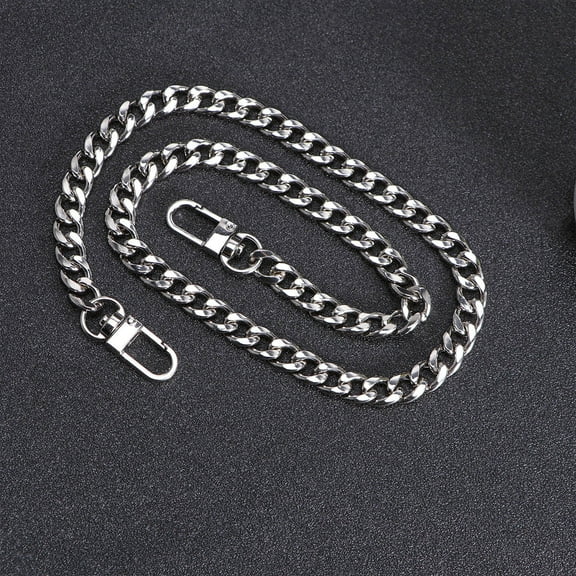 HEATSHAKING 1Pack Iron Bag Strap Silver Handbag Chain Strap For Women Crossbody Bag Everyday Use