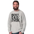 thumbnail image 5 of Best Dad Ever Cool Fathers Day Gift Men's Long Sleeve Tee T Shirt Brisco Brands S, 5 of 6