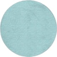 thumbnail image 2 of Addison Rugs Dream Shag Premium Machine Washable Transitional Houndstooth Aqua Round Rug, 8' x 8', 2 of 8
