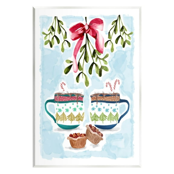 Cozy Winter Cocoa Dessert Holiday Graphic Art Unframed Art Print Wall Art