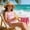 czb# Pink82, variant on CUZIBR One-Piece Swimsuit For Girls Adjustable Strap Front Cross Ruched Floral Print Cut Out Bodysuit With Cover Up Skirts Youth Swimwear Tropical Bathing Suit Cozy Beachwear,Black,9-10 Years