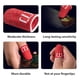 thumbnail image 5 of sweethay 2 piezas juegos móviles guantes con mangas para los dedos pantalla táctil portátil nailon cómodo controlador de juegos cubiertas de mano rojo Videojuegos y accesorios Gris argent, 5 of 6