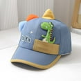 thumbnail image 2 of VNKIDY Kids Hats Children Cute Baseball Cap With Dinosaur Figure Pocket Boys Girls Dome Styled Hat With Colorful Horns Letter Embroidery For Outdoor Activities Casual Headwear, 2 of 4