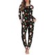 thumbnail image 1 of Pijama de diseño navideño para mujer, ropa de dormir holgada informal, de manga larga, para el hogar, Otoño, envío directo, 1 of 4
