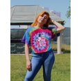 thumbnail image 2 of Trendy  Objects Rave Style Tie Dye Spiral Women -Image by Shutterstock, Female Large, 2 of 4