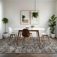 thumbnail image 3 of FairOnly Red 10'x13'Vintage Distressed Floral Area Rugs Machine Washable Soft Rugs for Bedroom Oriental Non Slip Area Rugs for Bathroom Kitchen Living Room, 3 of 7
