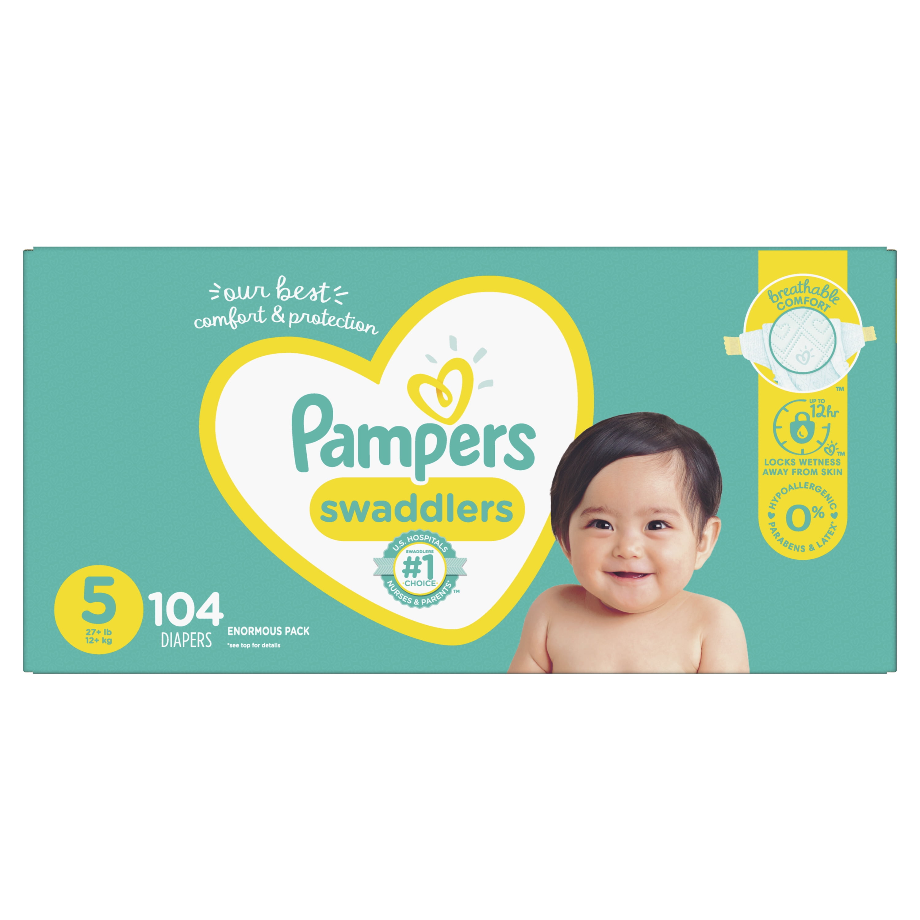 pampers swaddlers size 5 walmart