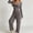 Dark Gray women 2 piece lounge set a1, variant on Bzdzmqm Women's 2 Piece Outfits V Neck Long Sleeve Crop Top and Wide Leg Pants Set Casual Lounge Matching Tracksuit Solid Basic Fall Travel Vacation Daily Wear Comfy, Gray XL