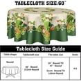 thumbnail image 2 of St. Patrick''s Day Tablecloth Round - Spring Shamrock Table Cloth Farmhouse St Patricks Tablecloth 60 Inch for Kitchen Holiday Picnic Party Dinner Room Outdoor Decor, 2 of 7