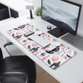 thumbnail image 2 of Long Mouse Pads for Desk,Pastel Halloween Pattern Desk Mats on Top Of Desks, Desk Mouse Pad Extra Large with 3mm Non-Slip Base and Stitched Edge for Gaming,Office,Work,Home 31.5x11.8in, 2 of 5