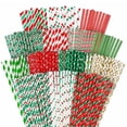 thumbnail image 2 of Pajitas de papel de Navidad de 25 piezas, pajitas de copo de nieve para beber, decoraciones navideñas para el hogar, Feliz Año Nuevo, suministro para fiesta de Noel 2022, 2 of 4