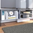 thumbnail image 4 of Mueble para TV Playcon 85 pulgadas Organizador multiusos credenza librero Estante Organizador 3 Espacios gris oscuro y claro, 4 of 9