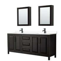 Wyndham Collection Wcv252580d-Vca-Med Daria 80" Free Standing Double Basin Vanity Set -