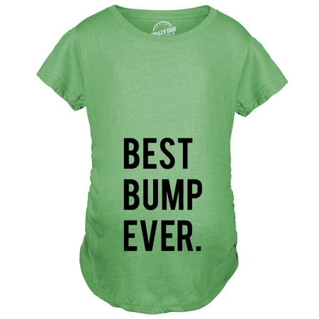 Maternity Best Bump Ever Tshirt Funny Pregnancy Proud Announcement