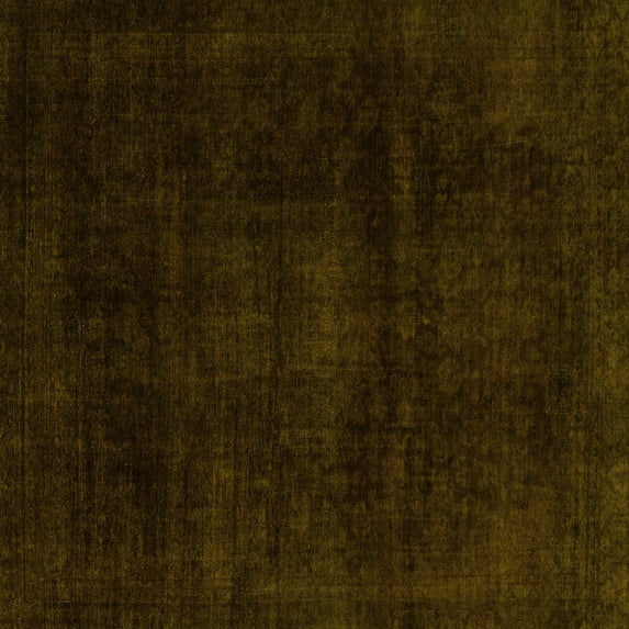 Ahgly Company Indoor Square Abstract Yellow Modern Area Rugs, 6' Square