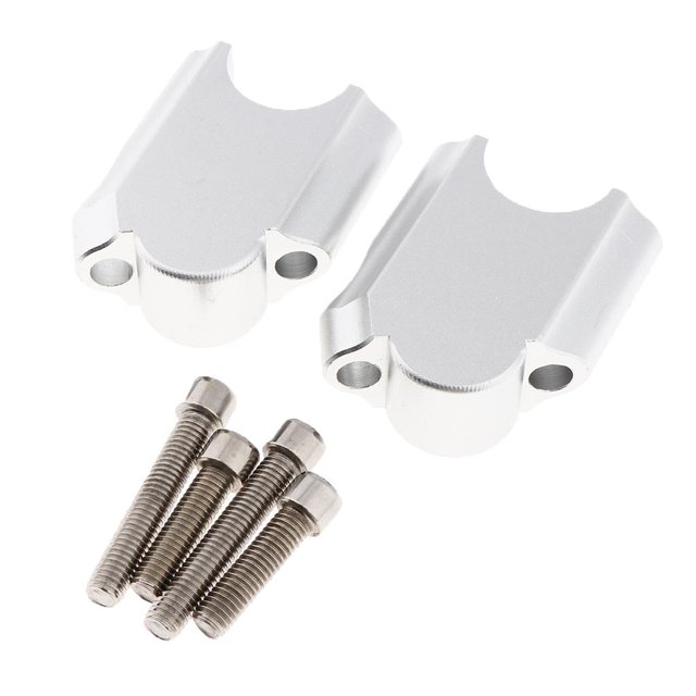 Abrazadera de montaje vertical Cola gruesa de aluminio CNC para F800GT 2009 2017 plata