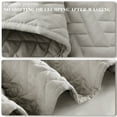 thumbnail image 5 of Exclusivo Mezcla 2-Piece Twin Size Quilt Set, Basket Quilted Bedspread/Coverlet/Bed Cover(68"x 88", Light Grey), 5 of 7
