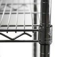 thumbnail image 4 of Shelving Inc. 12" d x 48" w x 78" h Chrome Wire Cart with 4 Tier Shelves, Weight Capacity 1,200lbs, Evenly Distributed, 4 of 6