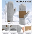 thumbnail image 6 of KOITHOT Winter Women Touchscreen Leather-Palm Gloves, Elegant Warm Touchscreen Gloves for Women Gift Set, 6 of 6