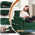 thumbnail image 7 of Soscana Living Room Furniture Set,Convertible Sectional Sofa with Storage Ottoman and Accent Chair,Modern Linen 4 Seat L Shape Couch Sofa Set with Side Pocket for Living Room,Office,Apartment,Studio, 7 of 7