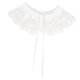 thumbnail image 1 of Blusa Sunnimix Desmontable Cuello Falso Floral Gasa Blanco Collar de Encaje, 1 of 8