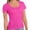 Hotpink, variant on Women Casual Long Sleeve Slim Scoop Neck Fit T Shirts Basic Tee Tops Crew