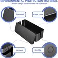 thumbnail image 3 of Caja organizadora de cables, soporte para cables de alimentación, protector contra sobretensiones para escritorio (negro), 3 of 4