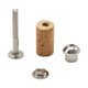 thumbnail image 1 of Piccolo Cabeza Junta Corcho Pieza Tapón Accesorio Reparación Instrumento Musical Niquelado Óptimo Adecuado para Estudiantes Talleres de Reparación, 1 of 9