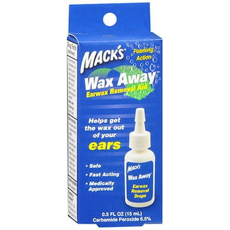 Mack's Wax Away Earwax Removal Aid - 0.5 oz