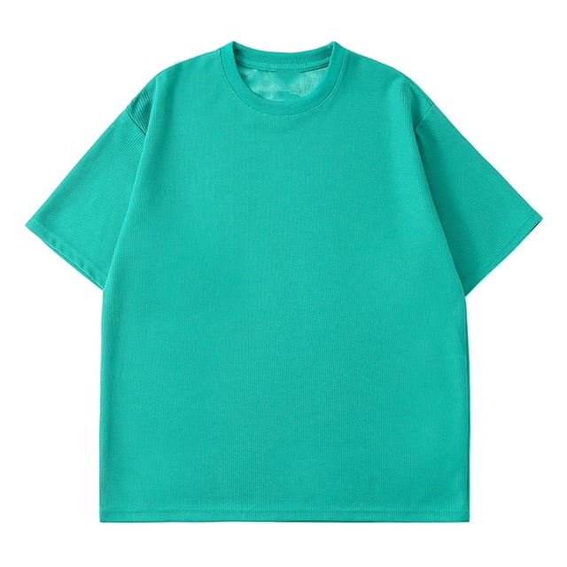 T-shirts pour Hommes à Manches Courtes Homme Uni Mode Décontracté Chandail à Enfiler Col Rond T-Shirt à Manches Courtes Hauts T-Shirts pour Hommes Mode Into the Am T-Shirts pour Hommes T-Shirts pour Hommes Grande Taille