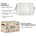 thumbnail image 2 of Yayeee Canvas Storage Basket with Handles for Shelves Fabric Bins Closet Organizer, Halloween Cute Pumpkins, 2 of 8
