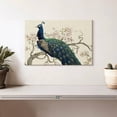 thumbnail image 2 of Elephant Stock Peacock And Blossoms Ii Wall Art - Horizontal Canvas Wall Art - Living Room Wall Decor - Animal Canvas - Blue And Green Decor By Tim O'toole - 12" x 8", 2 of 8