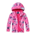 thumbnail image 3 of Girls Boys Rain Jackets for Kids Toddler Lightweight Waterproof Raincoats Hooded Rushing Jacket Sports Windbreakers Sizes 3-12T, 3 of 9