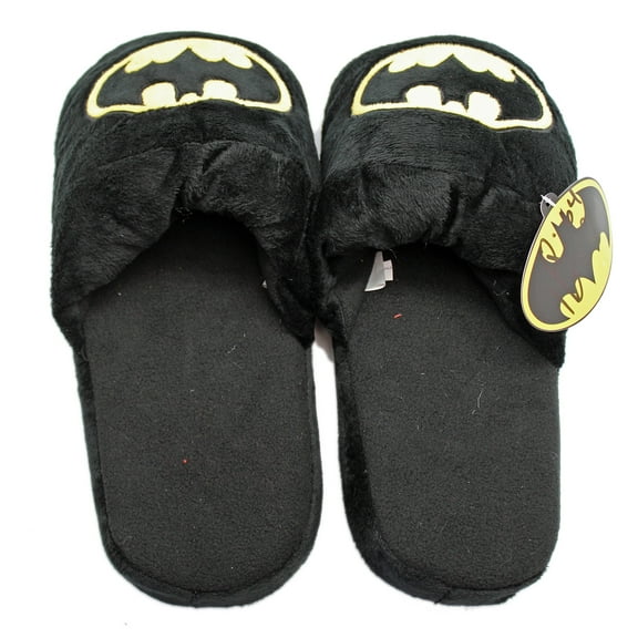 DC Comic's Batman Bat Symbol Soft House Slippers (Large)