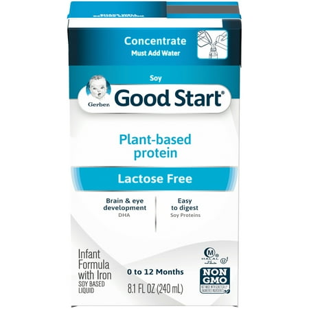 Gerber Good Start Soy Non-GMO Ready to Feed Infant Formula, 8.1 fl oz Container (Pack of 18)