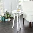 thumbnail image 2 of Silverwood Pure White Side Table - Compact & Chic Accent -  14" x 14"x 23", White, 2 of 6