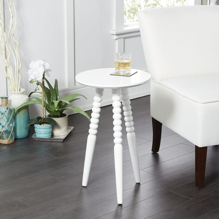Silverwood Pure White Side Table Compact Chic Accent 14