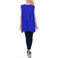 thumbnail image 3 of HAPPY BAY Women's Summer Relaxed Flowy House Wear Swing Dresses 2X Mary Blue_AC1141, 3 of 3