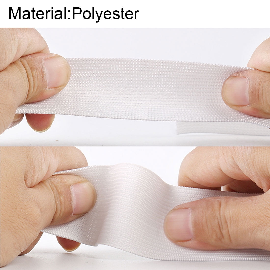 Unique Bargains Elastic White Sewing Stretchy Band, 6.12 Yards
